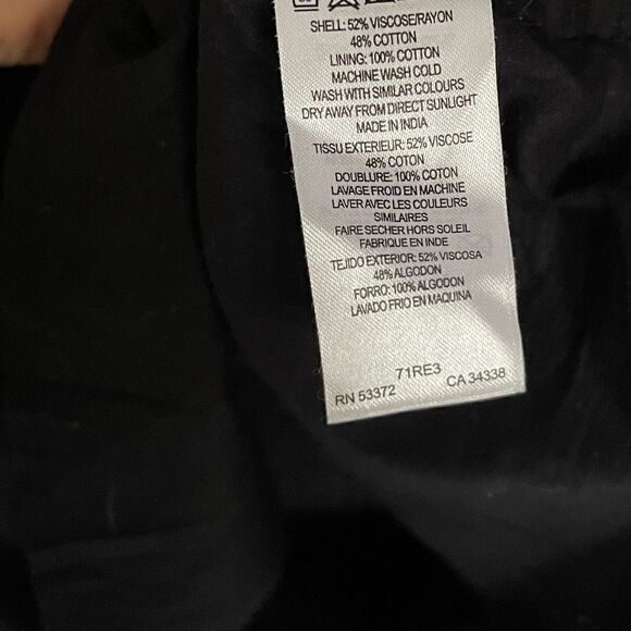 French Connection Candy Stripe Fril Sleeve Dress in Black - Picture 6 of 9